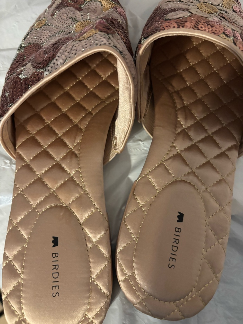 Birdies the Dove pink gold petal Women’s shoes slide size 11 - Picture 7 of 10